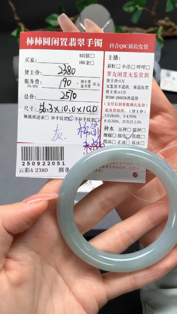 未镶嵌手镯翡翠姐姐250922051