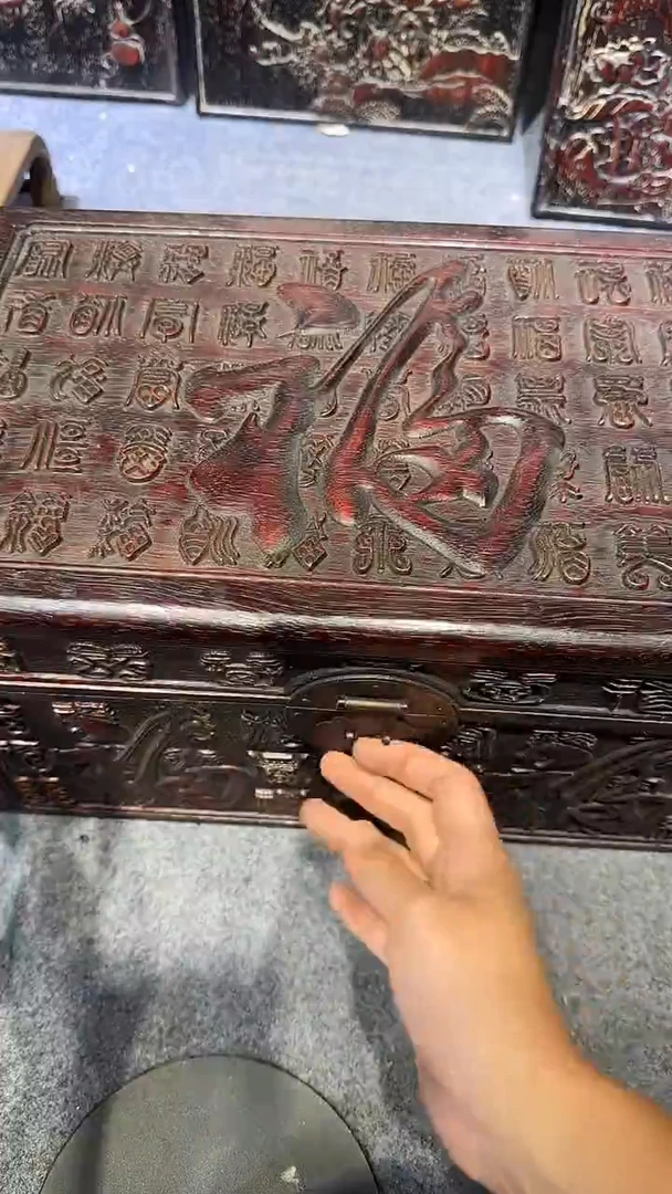 香榧木紫檀拆件雕刻板以直播间实物为准微瑕老物件