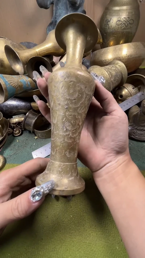 坏*孩亿锦铜回流铜器摆件28