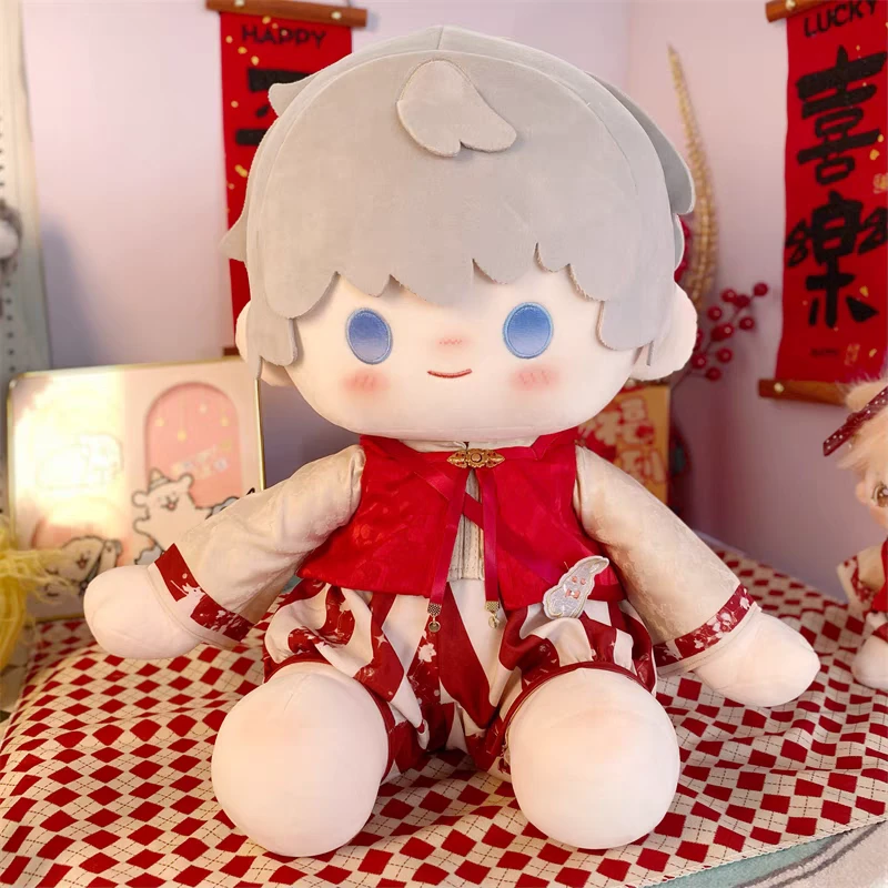 【新年战袍】40cm娃衣新年服棉花娃娃40厘米坐体古风刺斗篷棉花娃娃