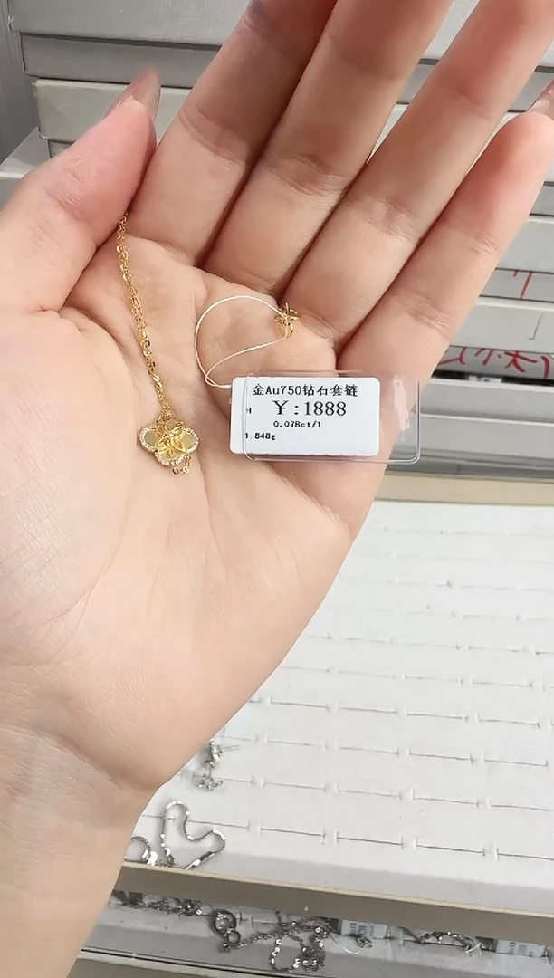 颈饰钻石18K金镶嵌B2599908909659