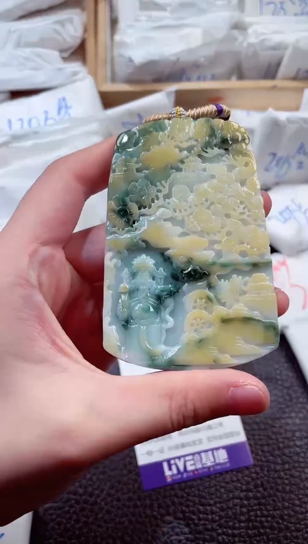 翡翠未镶嵌颈饰00005534