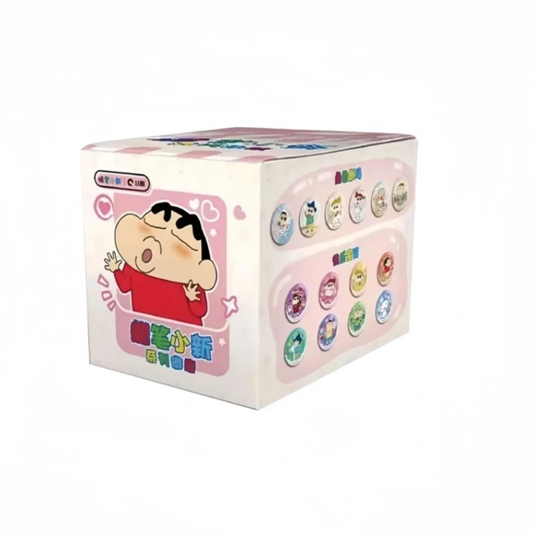 谷圈 正版授权蜡笔小新系列徽章盲盒/默认代拆DM