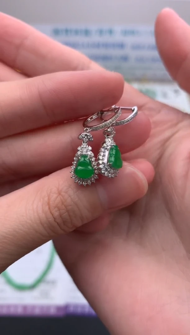 【闪购商品】定制翡翠18K金镶嵌模式推广期24小时鉴赏期