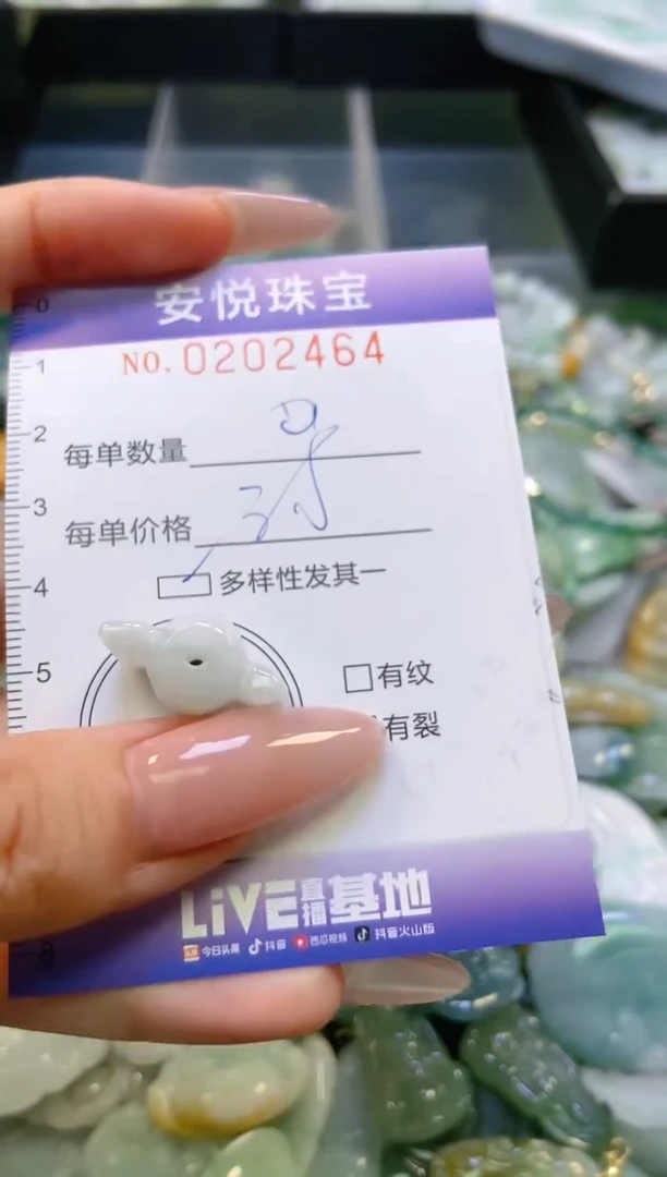 翡翠挂件未镶嵌闪购202464多样性发其一