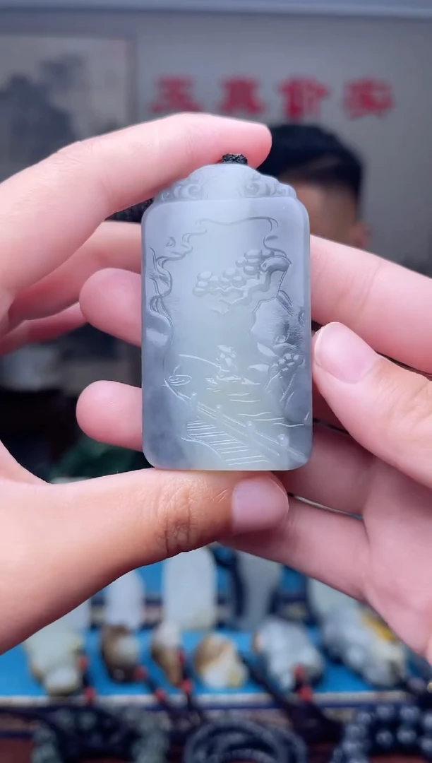 和田玉未镶嵌挂件1