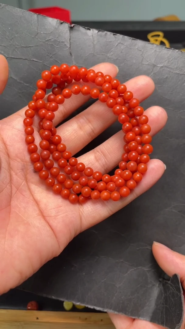 未镶嵌114南红玛瑙多圈