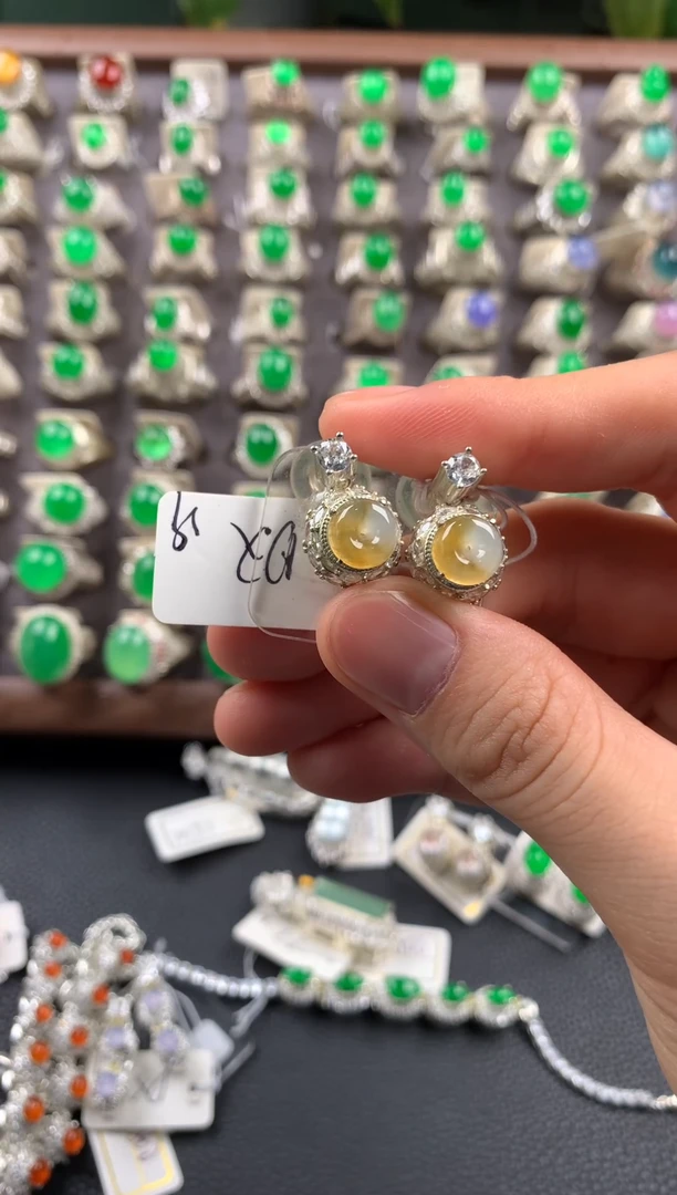 未镶嵌定制翡翠天然缅甸翡翠戒面  10.1