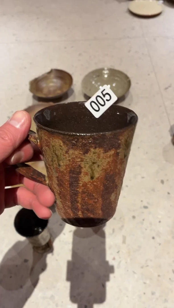 瓷片小*福005龙柳木柴烧咖啡杯1个