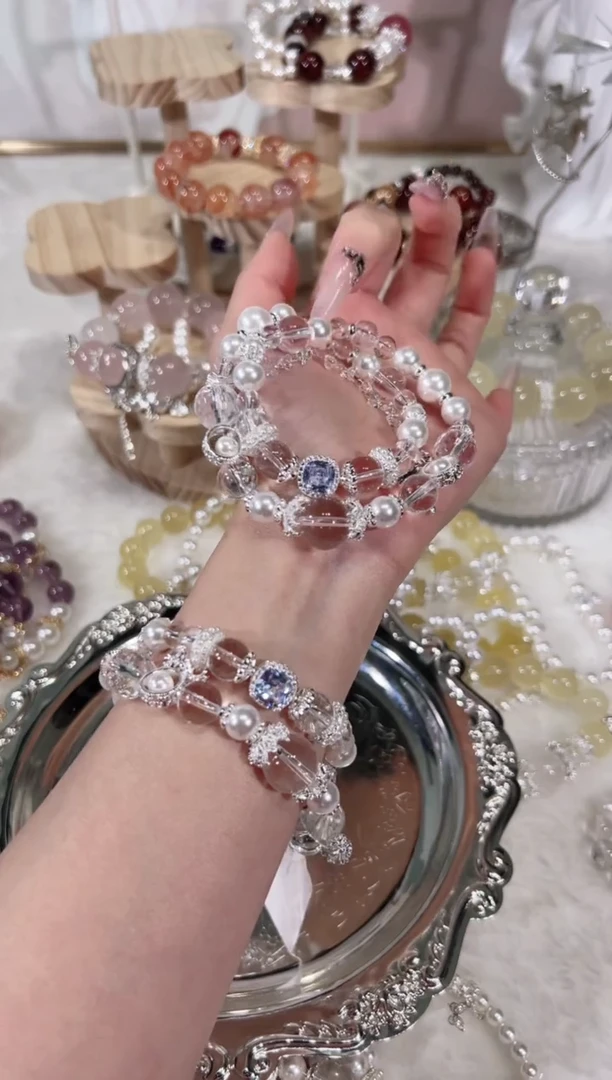 【闪购商品】水晶手链未镶嵌天然水晶默认微瑕 多样性发货发其一