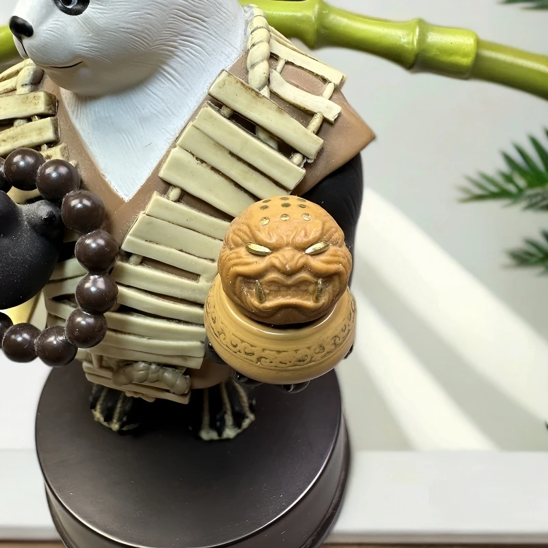 「镶铜虎头獠牙恶僧」精工猴头核桃雕刻 孔道镶嵌猴头配饰