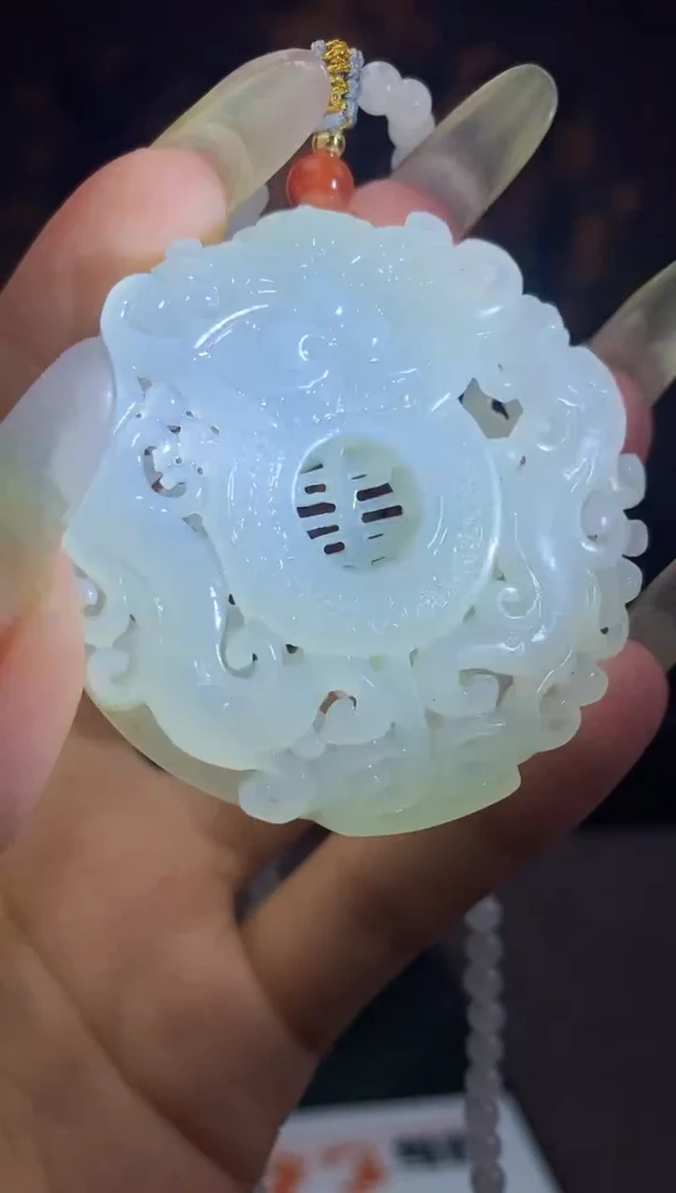 和田玉未镶嵌颈饰C827