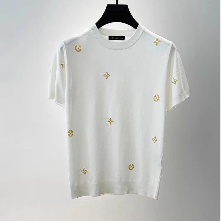 巴康波劳时尚新款夏季男士刺绣圆领短袖T恤帅气半袖透气上衣春夏