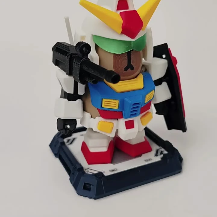 卡皮巴拉高达磁吸手办玩具和平精英游戏周边特种兵3D打印磁吸机甲