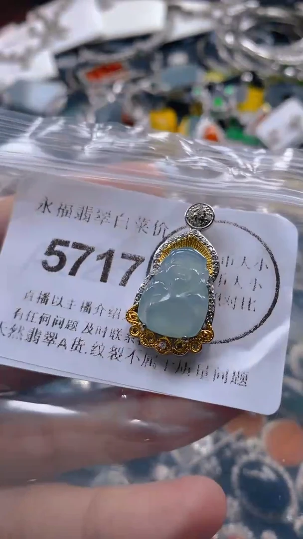 翡翠未镶嵌吊坠(不含链)5717