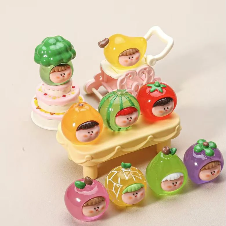 【直播拆】摩天轮水果李四DIY对对碰潮玩车载网红可爱情侣卧室创意