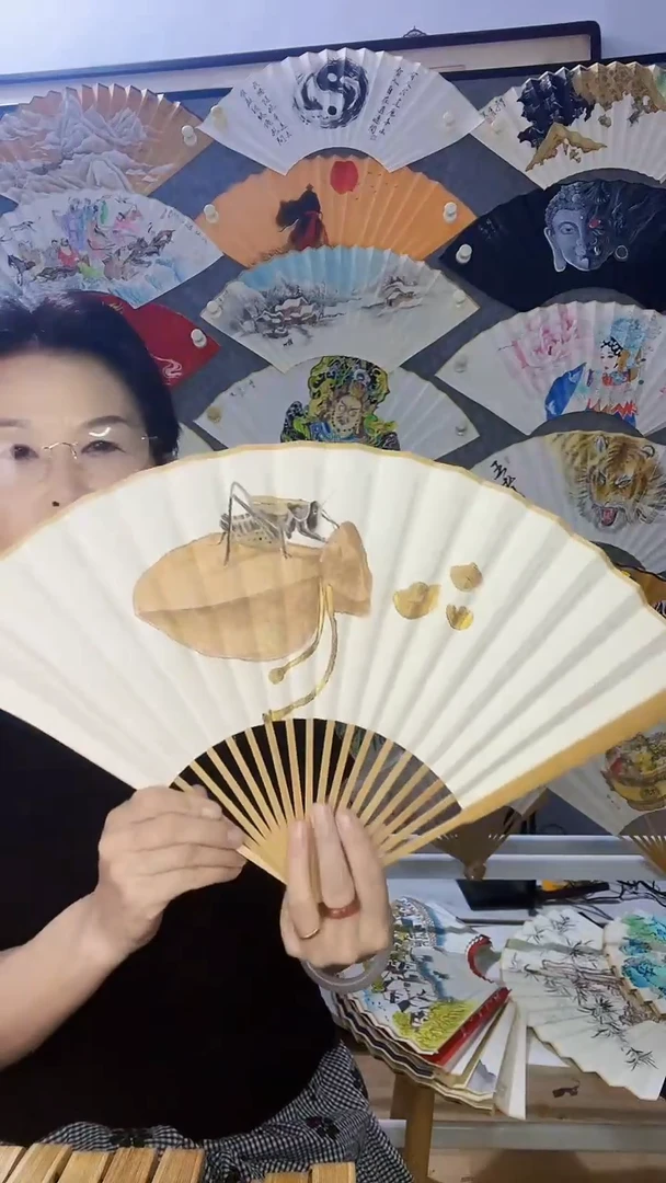 扇子九五寸十八方玉竹折扇