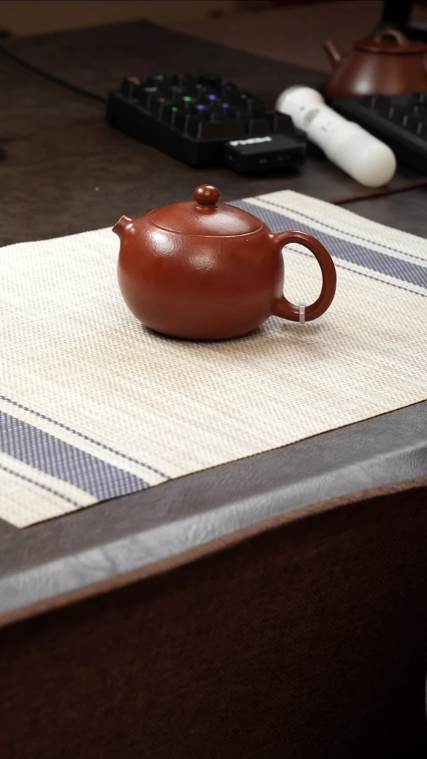 茶壶紫砂壶·13朱泥卡盖西施220cc