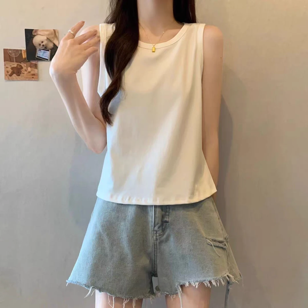 打底衫女内搭短袖T恤夏天修身显瘦百搭女士背心女款爆款2025新款