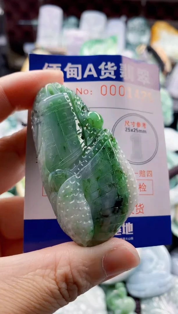 翡翠未镶嵌吊坠(不含链)1