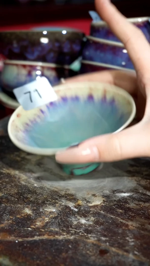 摆件精品窑变钧瓷茶器