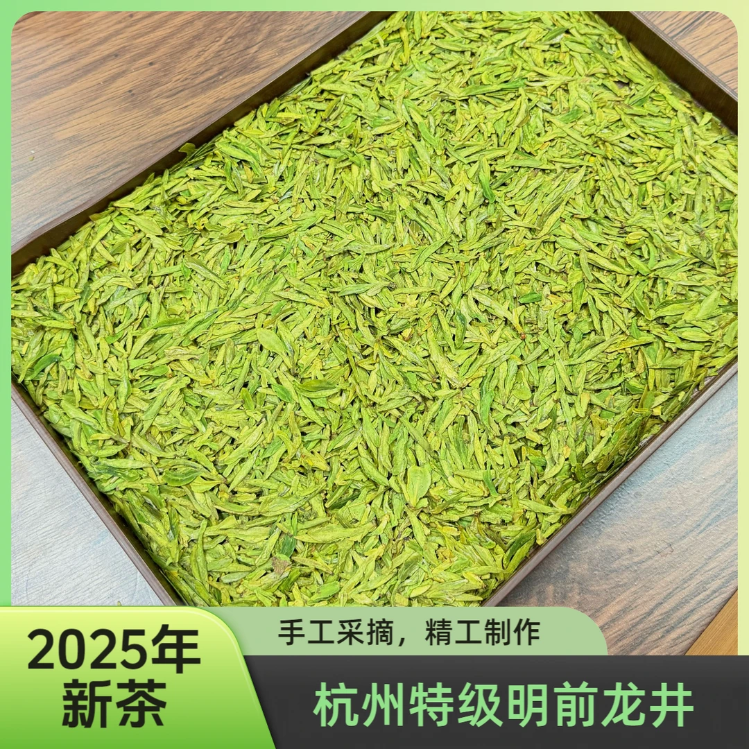 2025杭州明前龙井茶清香鲜爽龙井茶正宗绿茶一芽一两叶