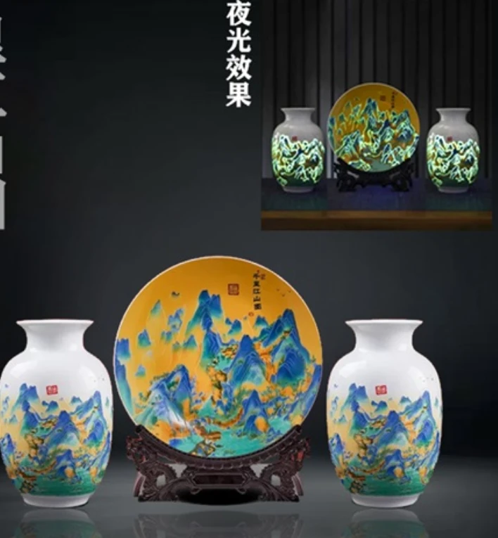 千里江山图 创意摆件