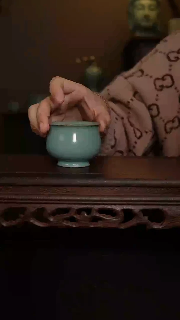 摆件仿古手工玉兰杯