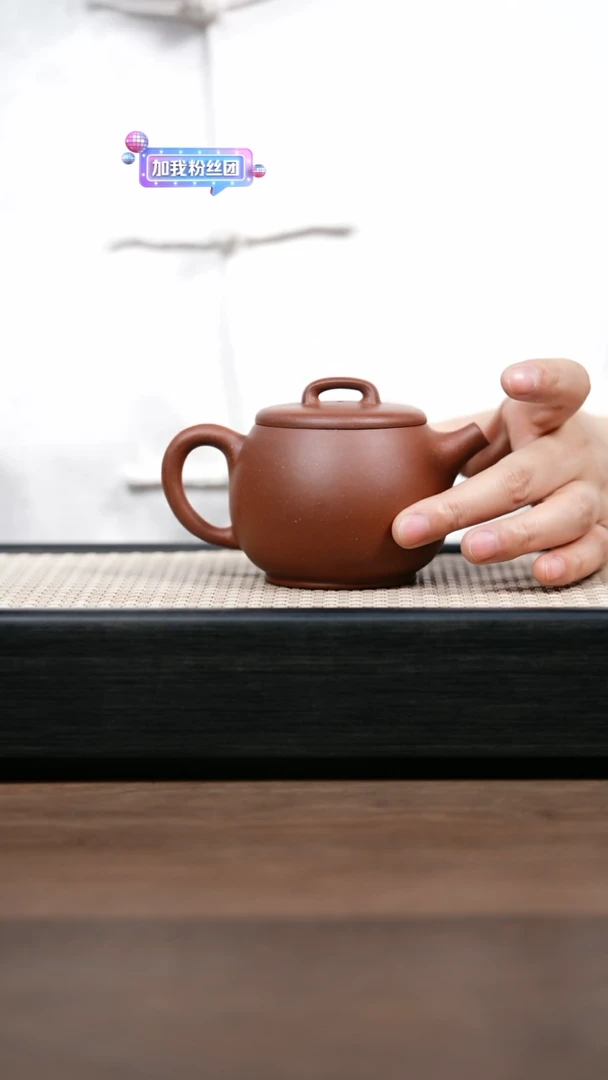 【闪购商品】紫砂茶壶YZL红皮龙瓦当