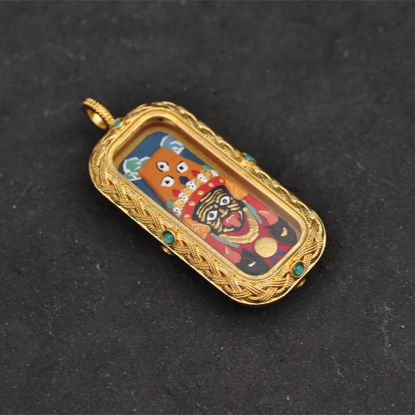 【千佛万像】福利清仓秒杀黄财大黑天扎基拉姆绿度大威德擦擦吊坠