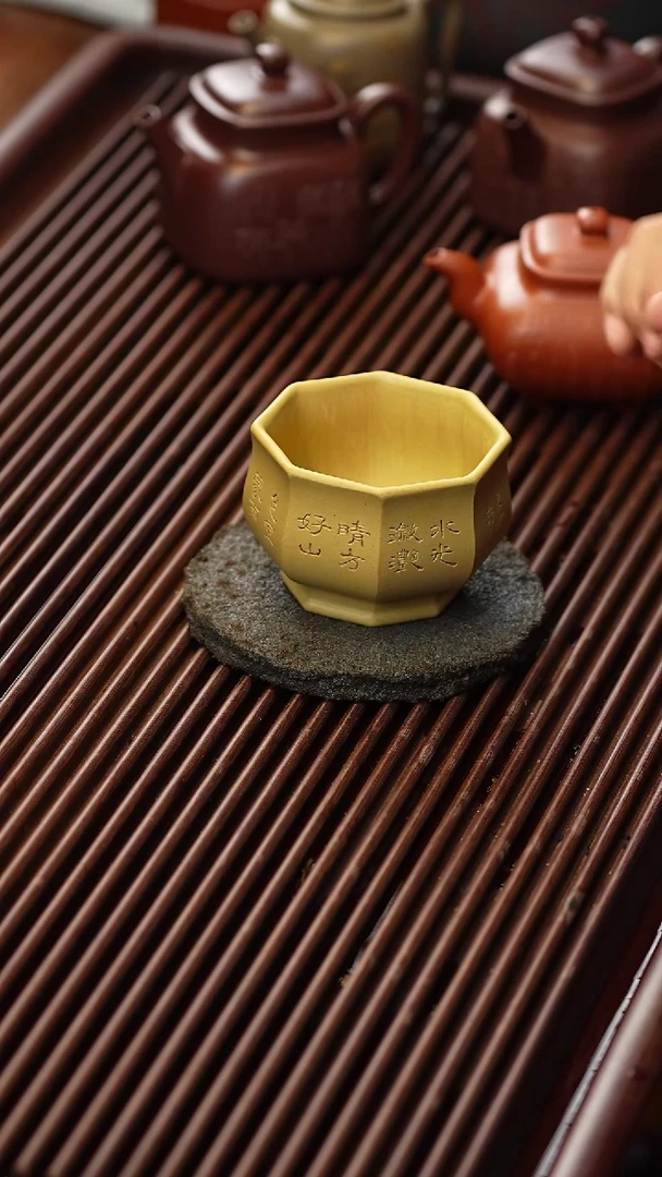 茶杯紫砂非遗茶器-水光