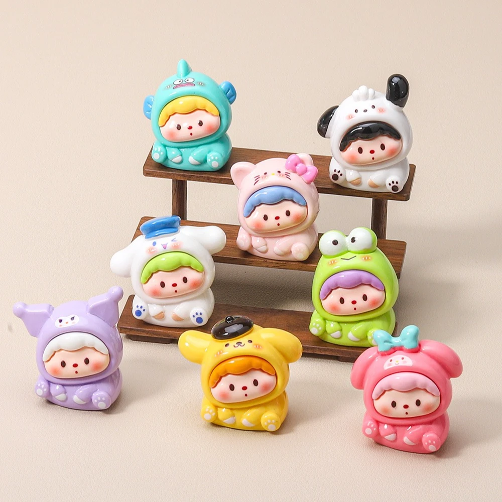 【实色歪歪三丽欧 】 树脂小摆件diy饰品萌粒盲袋挂件潮玩萌粒