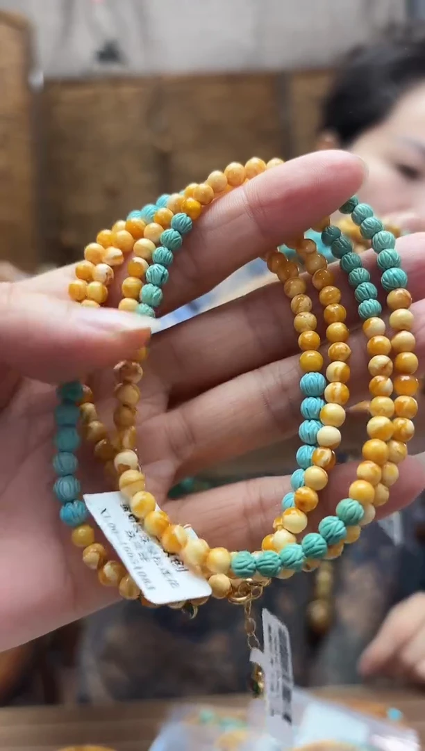 蜜蜡颈饰银S925镶嵌 多样性发一件设计款