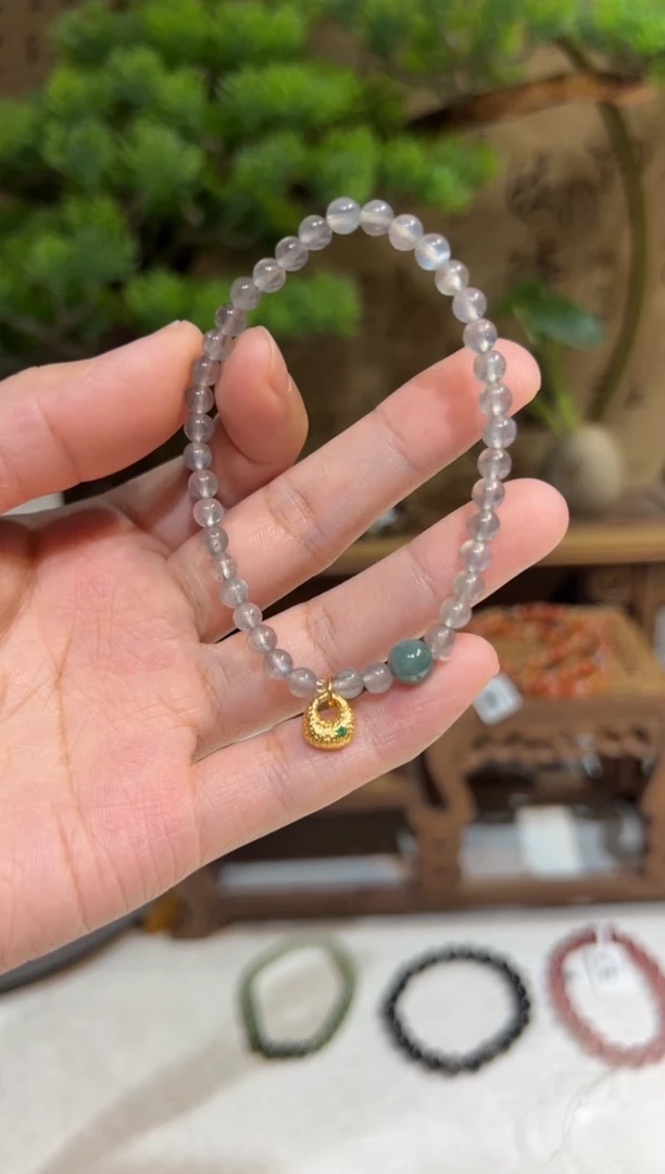 未镶嵌手链长石手饰@@