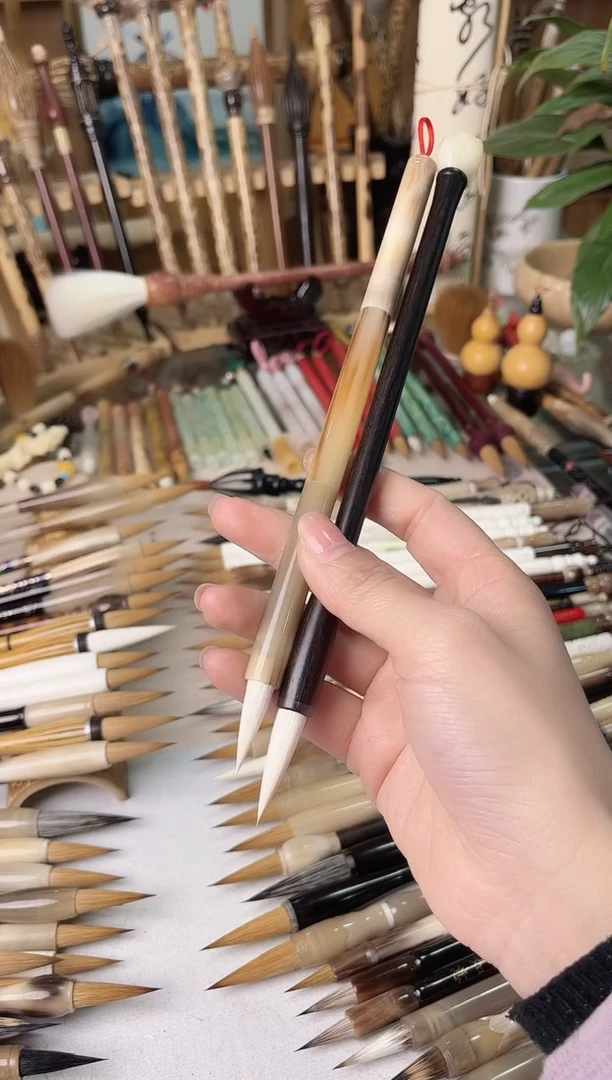 【清水试笔，拒绝蘸墨】墨琳笔庄毛笔2支