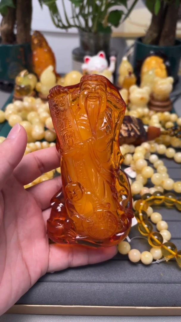手串蜜蜡未镶嵌p58【小年份氧化】特价蜜蜡雕刻件 153.97克