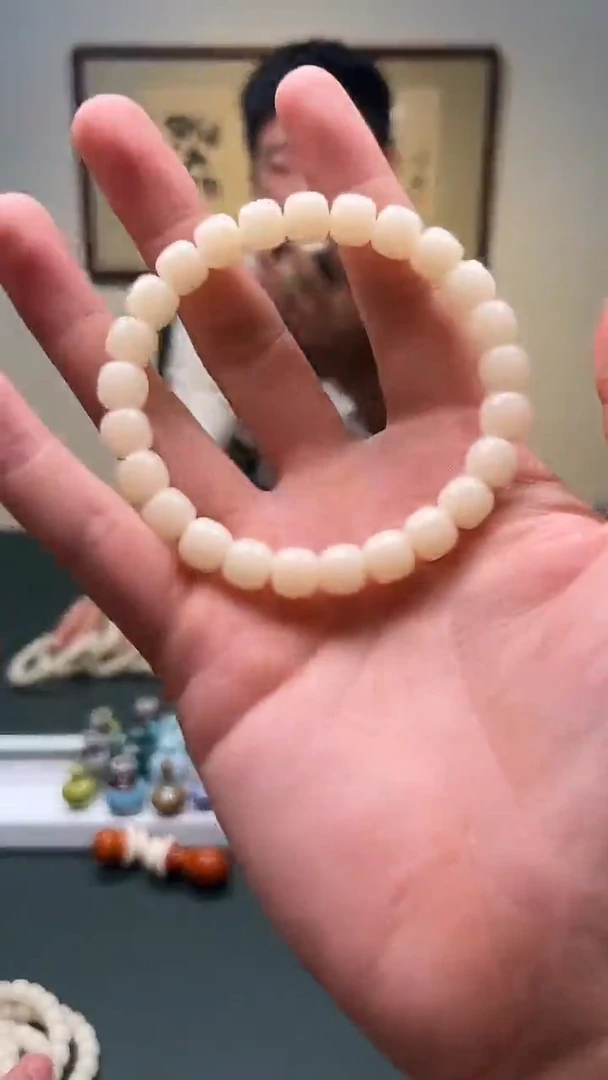 菩提根/象牙果手串9mm+鬼工老型菩提根单圈