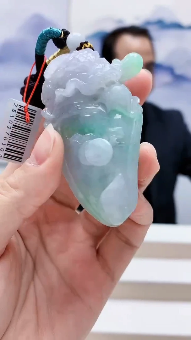 未镶嵌定制翡翠4957lr-毛货挂件8