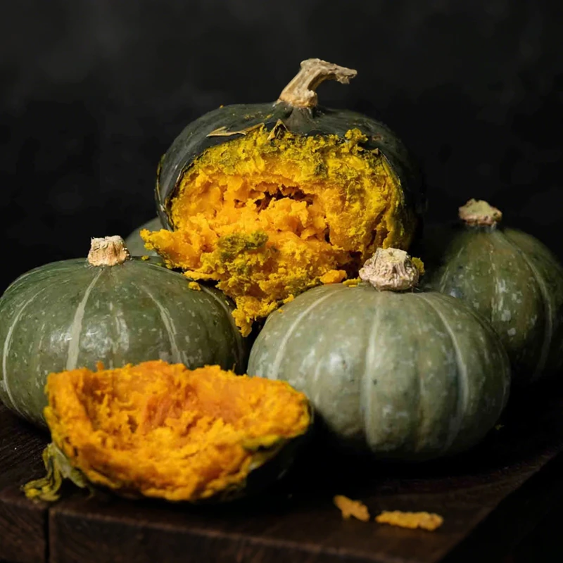 那园子【叁色栗栗】贝贝南瓜粉面香甜板栗南瓜3/5斤礼盒装轻食减脂