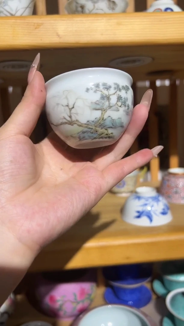 瓷片景德镇瓷器茶器茶杯