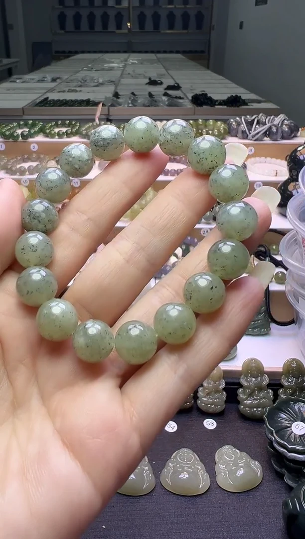 未镶嵌手串和田玉137号链接卡 12mm