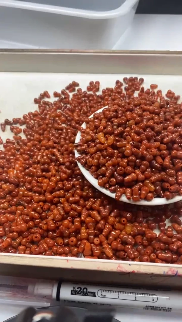 【闪购商品】翡翠颈饰未镶嵌w921红翡葫芦9*6mm*10颗