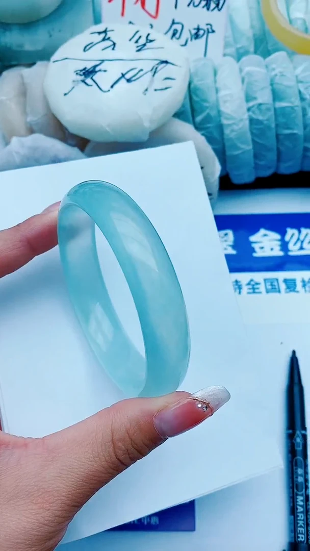 石英质玉手镯未镶嵌F13+59-60