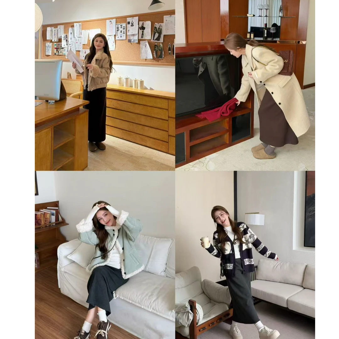 YPP！【通勤百搭裙】 一条搭所有 韩系简约舒适百搭直筒半身裙