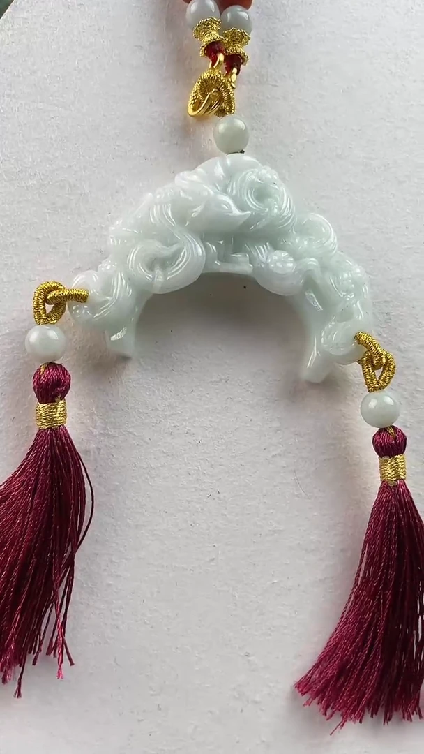 【闪购商品】翡翠颈饰未镶嵌1007(赠链)部分宝贝微瑕主播介绍为准