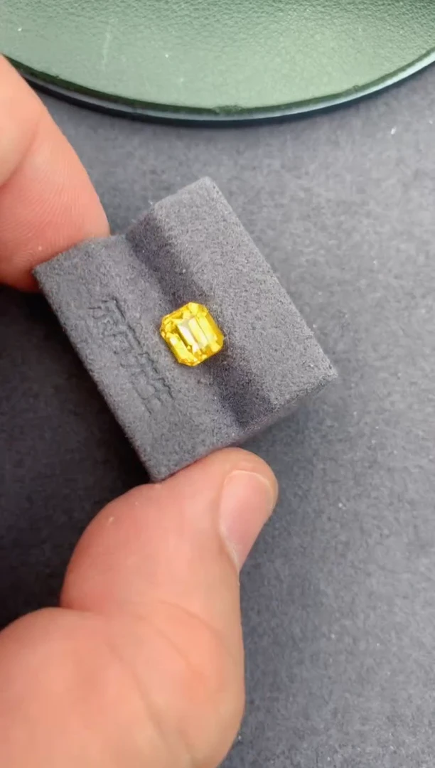 未镶嵌裸石定制蓝宝石2ct 黄色蓝宝石 定制