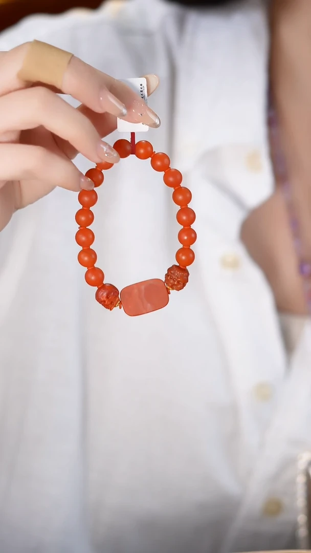 未镶嵌手串南红玛瑙DIY多样式随机发一