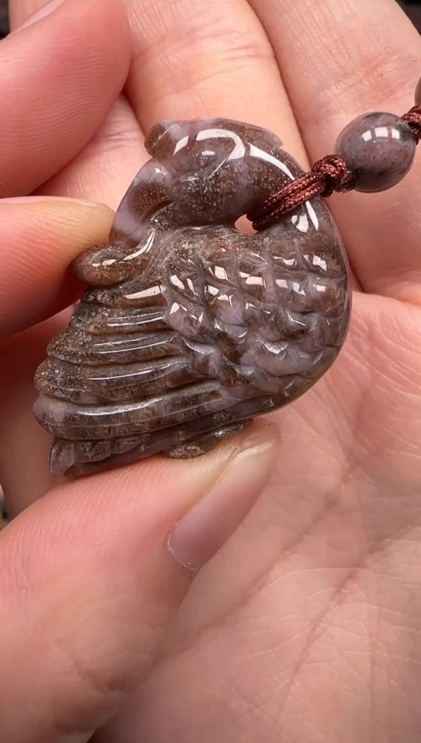 硅化珊瑚（珊瑚玉）未镶嵌颈饰167