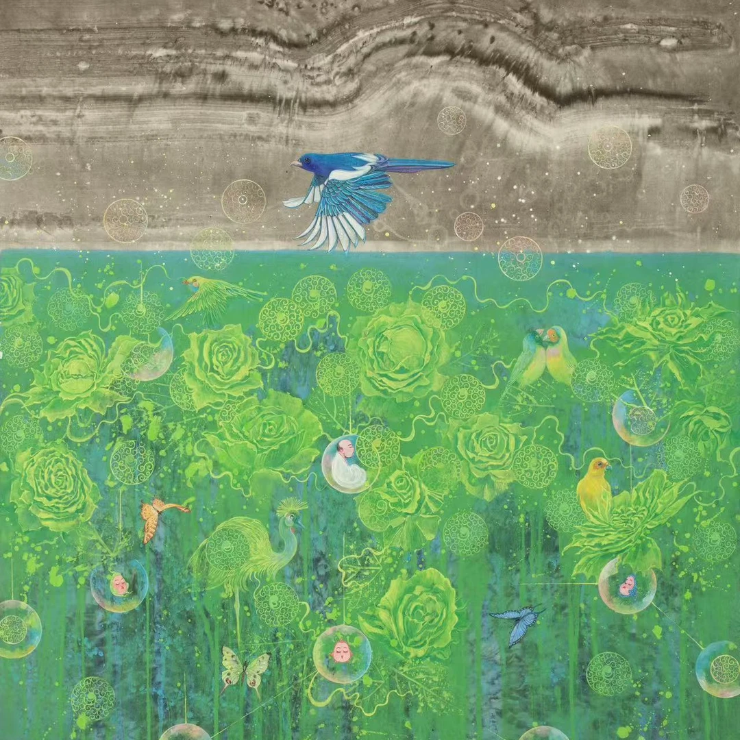 疯马流|艺术家钟庆亲签限量哲思禅意艺术版画精致装裱装饰画