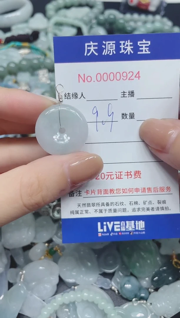 翡翠未镶嵌颈饰240